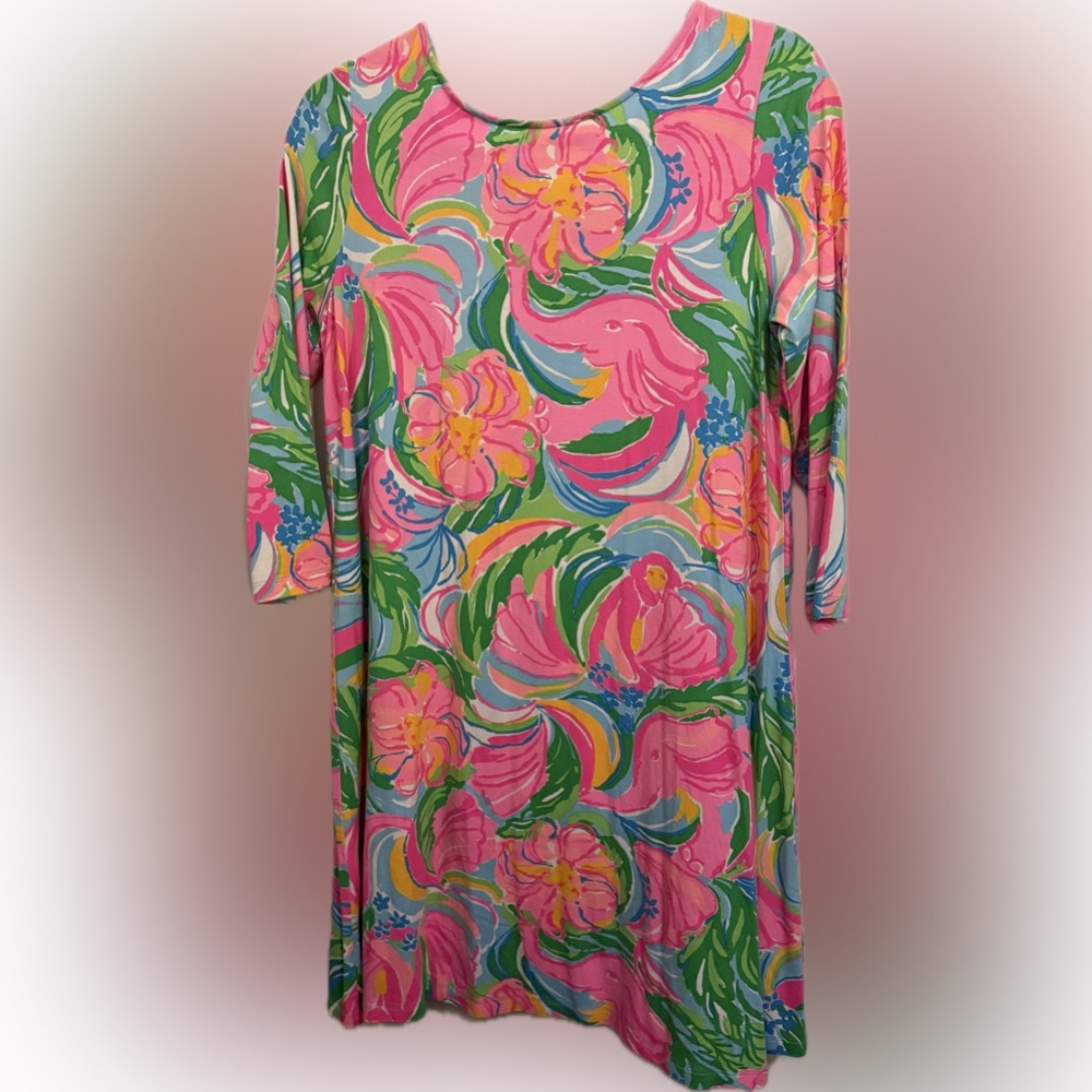 Lilly Pulitzer Ophelia Swing Pink, Green, White Dress | Sz L